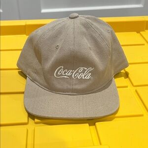Coca-Cola Beige Cap with White Logo